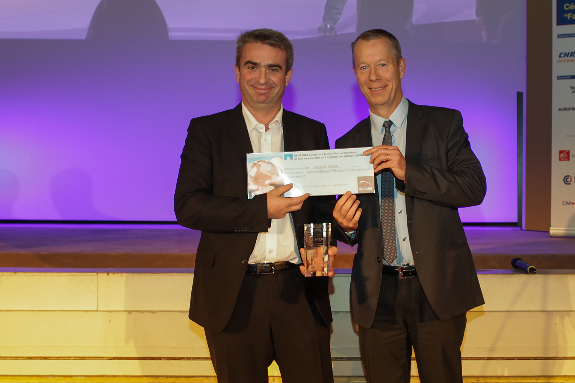 Palmarès Moci : Grégoire Besson reçoit le prix Stratégie Export