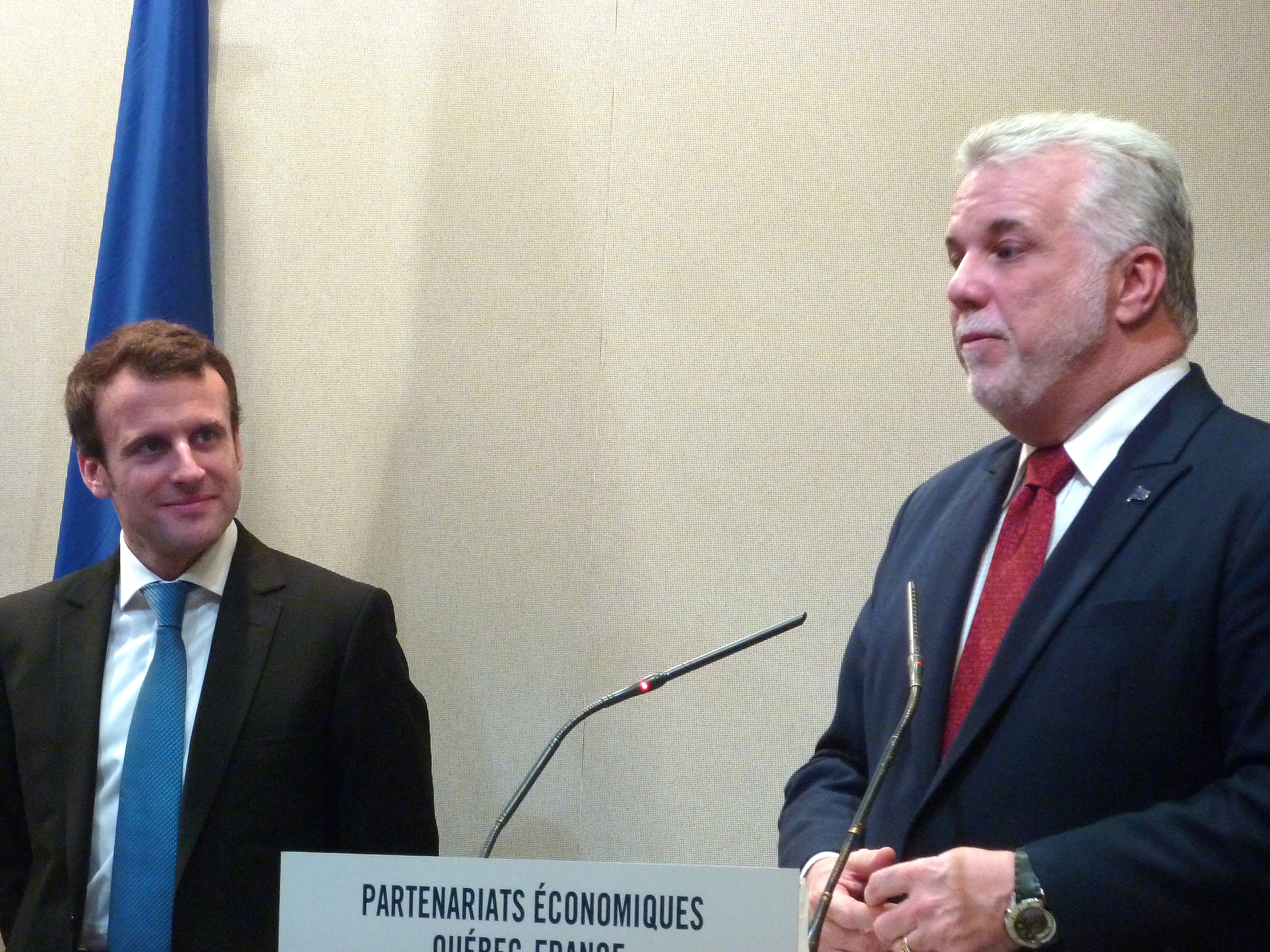 Québec-France : le Premier ministre Philippe Couillard annonce à Paris une intensification de la coopération économique
