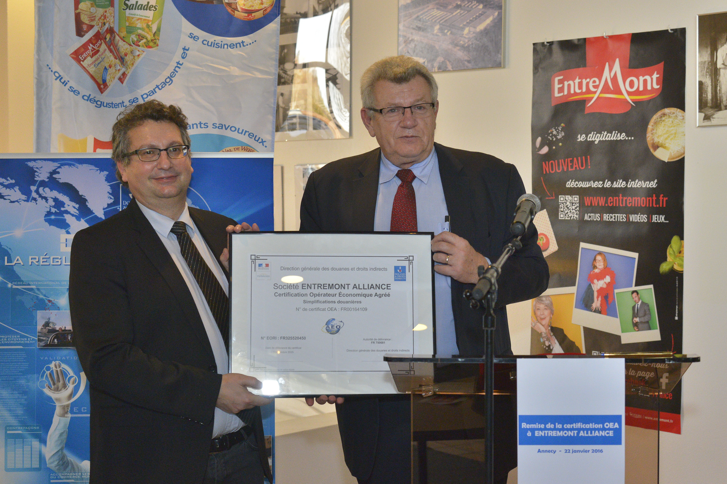 Douane / Agroalimentaire : Entremont obtient la certification OEA