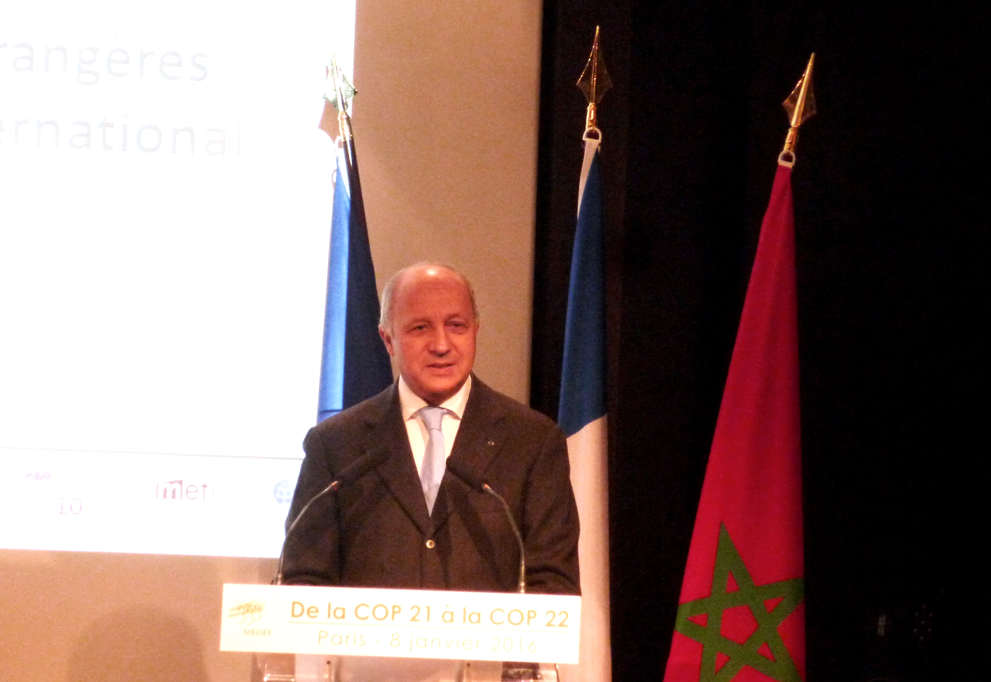 COP 21 / International : Laurent Fabius invite les entreprises à s’engager sans tarder
