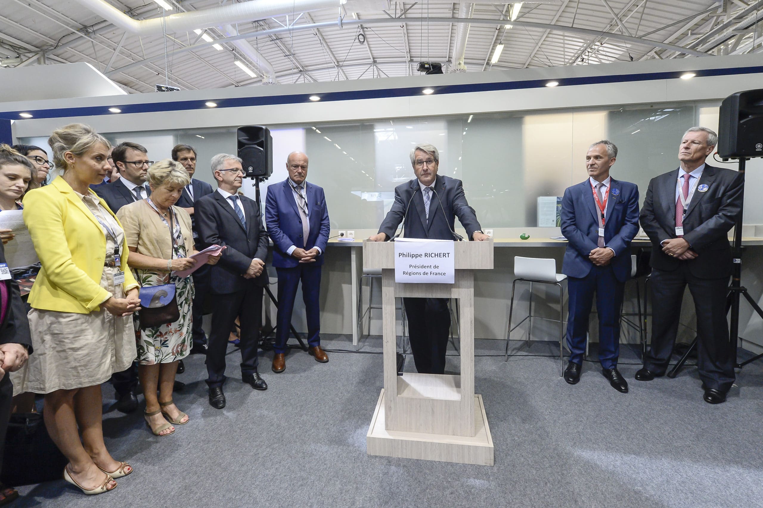 Philippe Richert au 52eme Salon international de l'aeronautique et de l'espace.