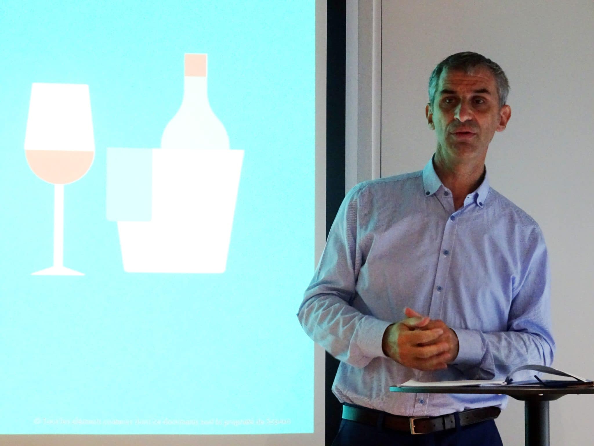 François Collache, directeur Vins et spiritueux de Sopexa, présentaition du Wine Trade Monitor, le 19 septembre 2018
