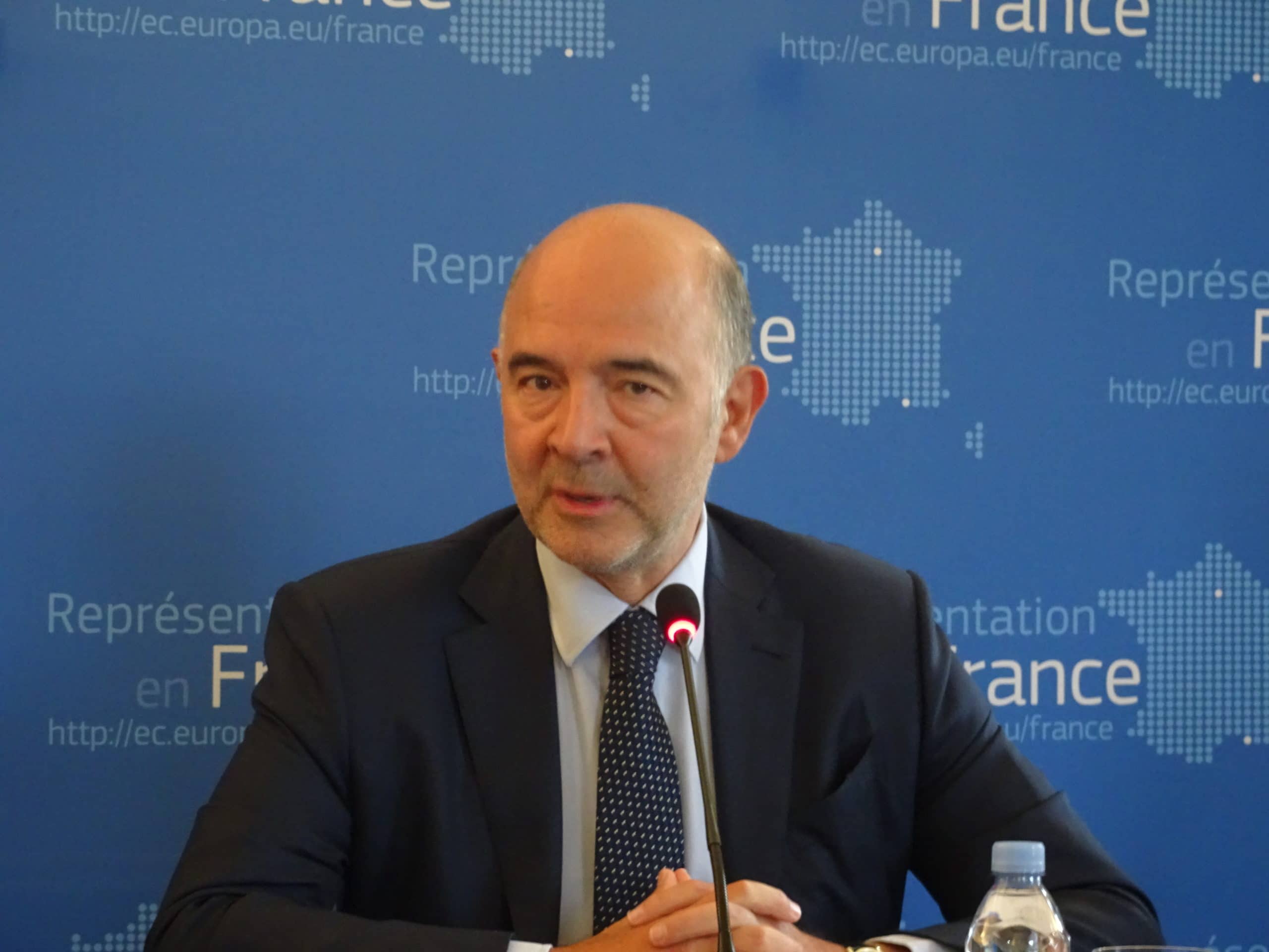Pierre Moscovici, commissaire européen aux Affaires économiques et financières