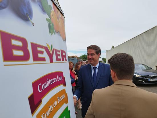 Olivier Becht visite deux fleurons du Haut-Rhin