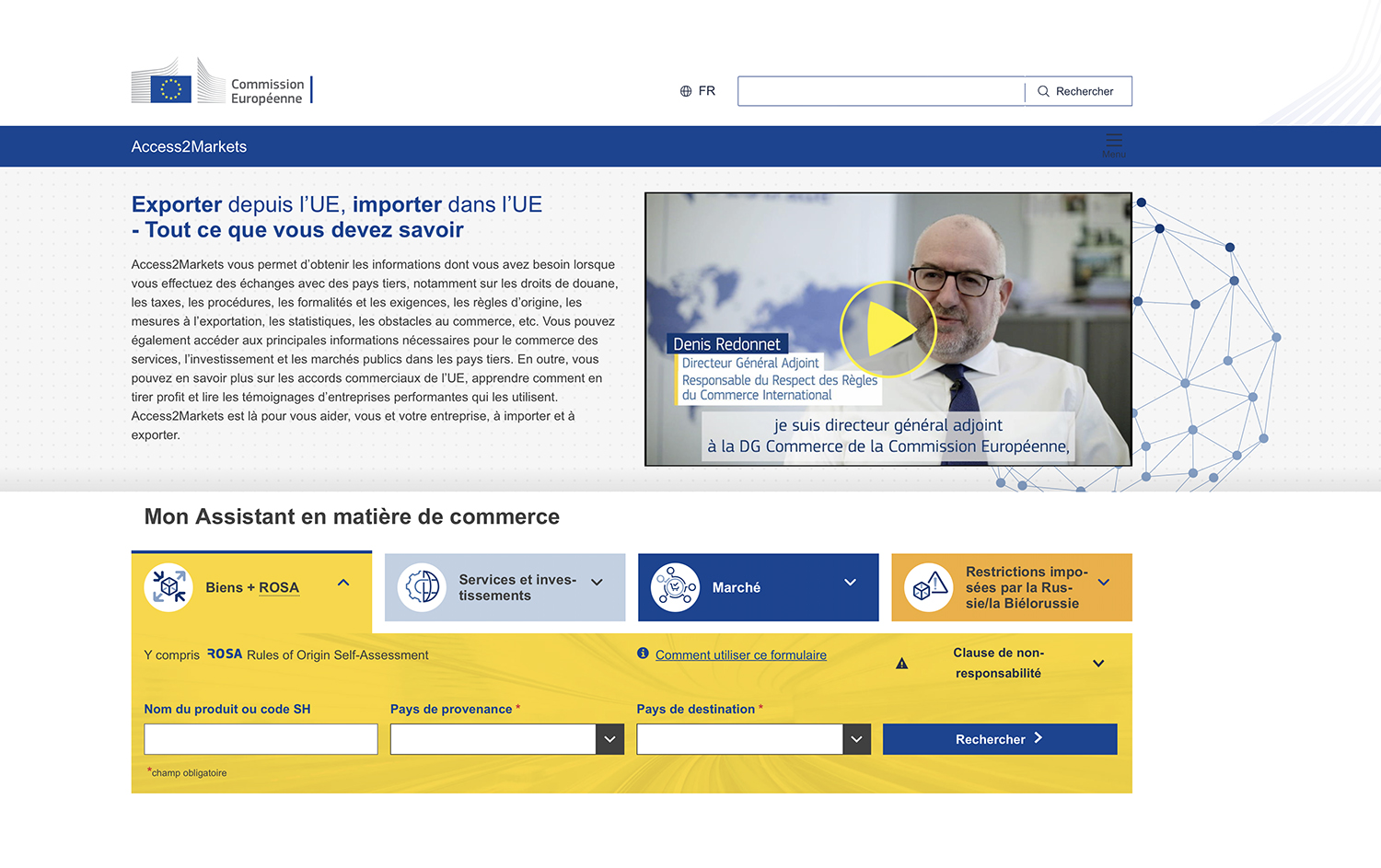 Accords de libre-échange : Access2Markets, le site de l’UE pour ...