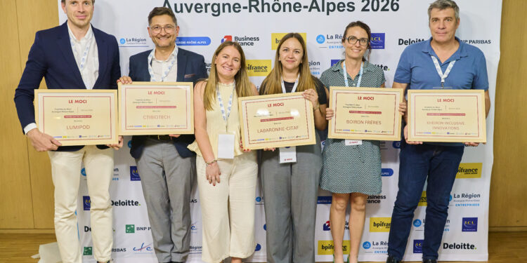 Trophées Auvergne-Rhône-Alpes 2026 du Moci : Lumicene, Boiron, CTI Biotech, Kheiron et Labaronne-Citaf