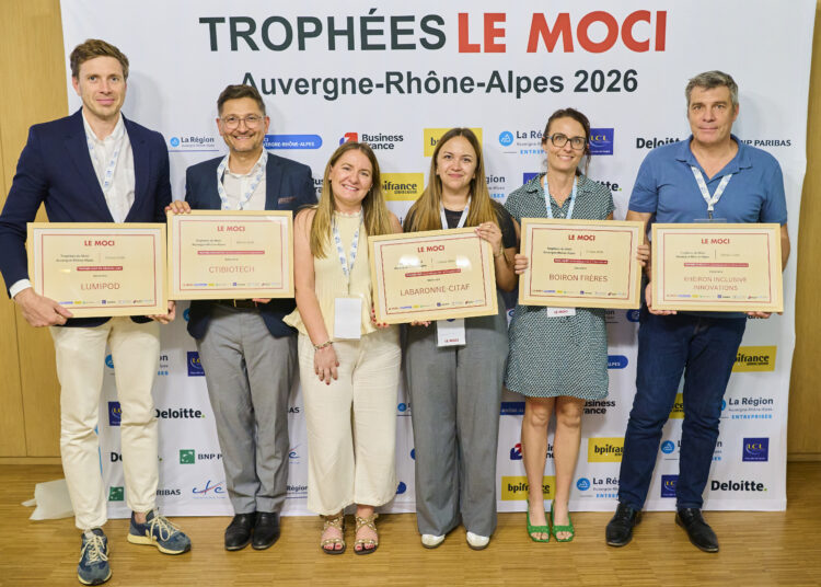 Trophées Auvergne-Rhône-Alpes 2026 du Moci : Lumicene, Boiron, CTI Biotech, Kheiron et Labaronne-Citaf